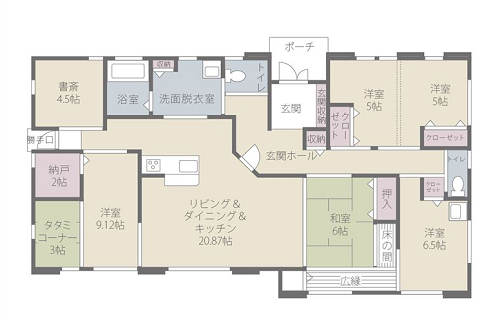 50坪4LDK書斎