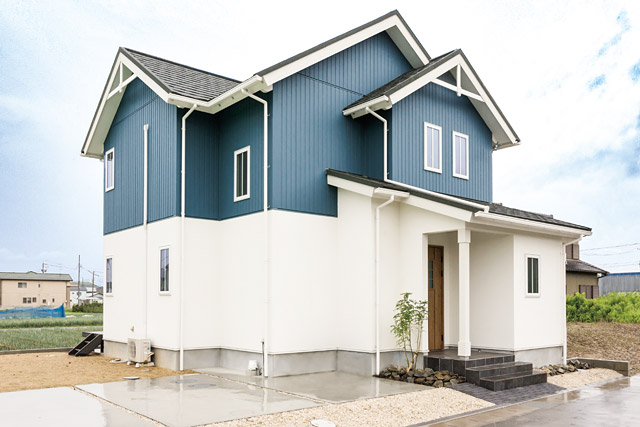 北欧風ツートン住宅