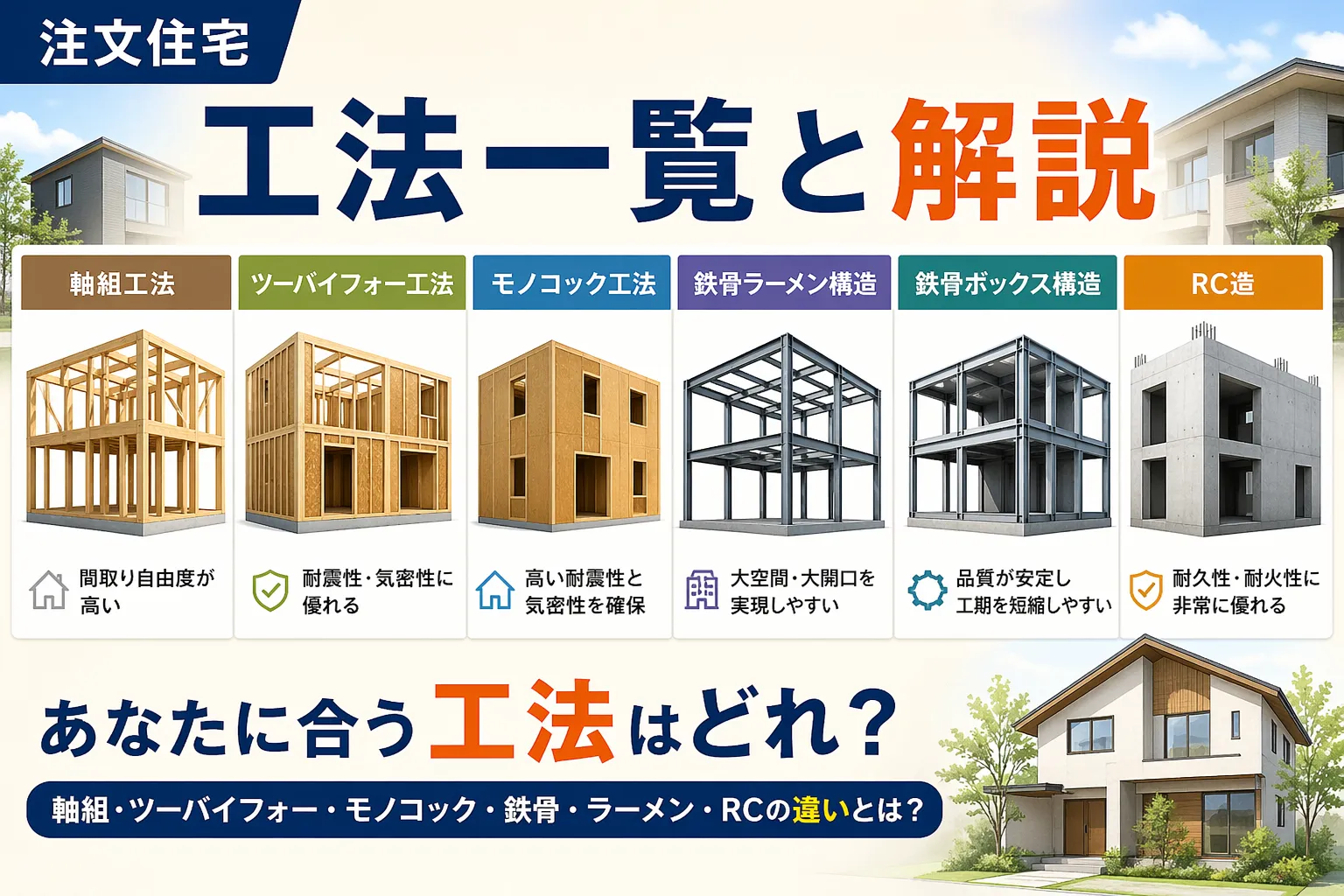 注文住宅の工法