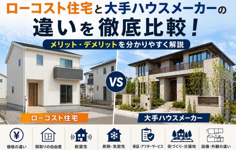 ローコストと大手の違い