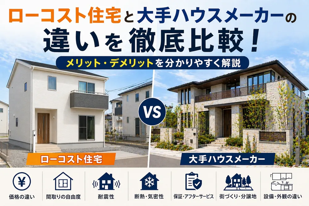 ローコストと大手の違い