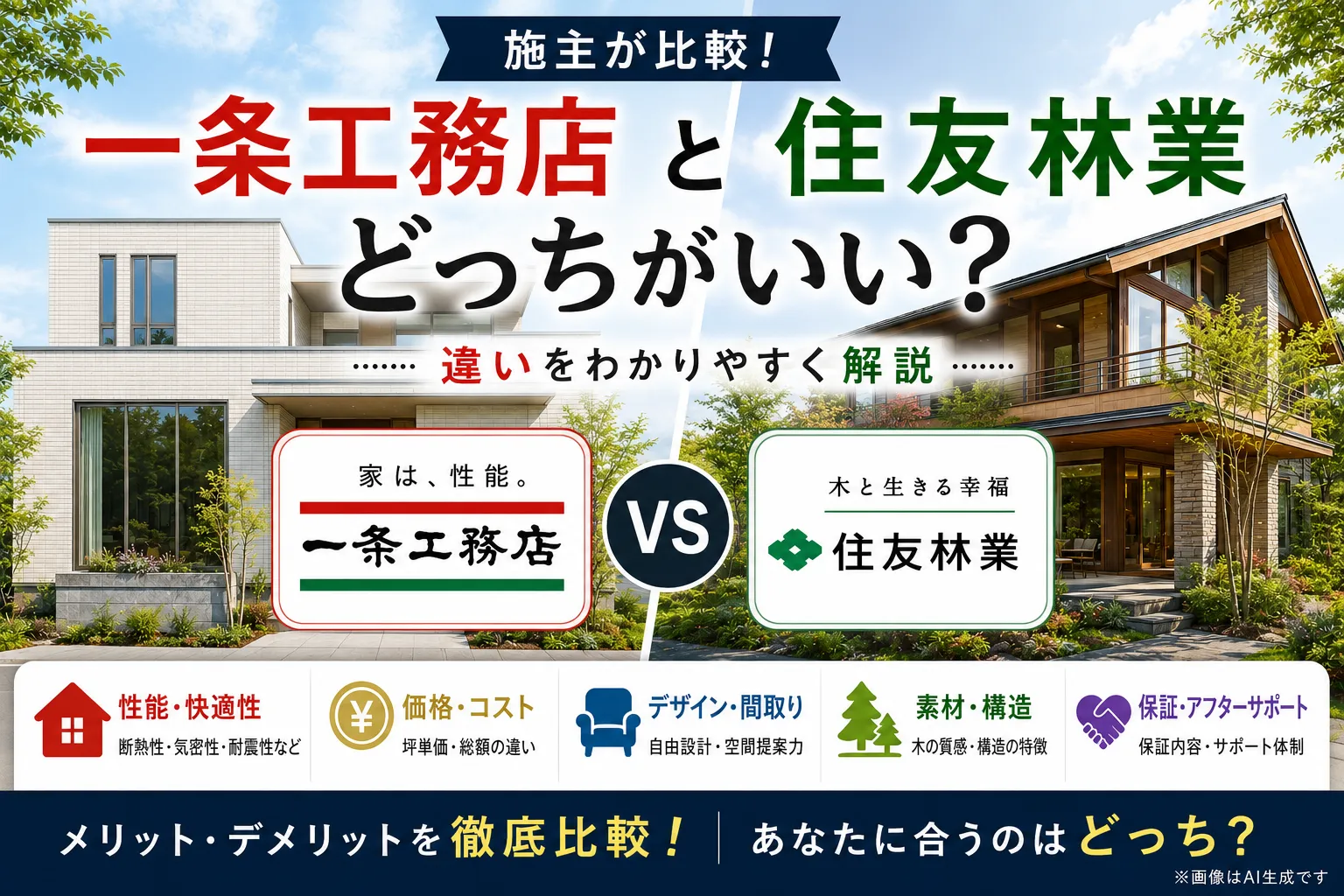 一条工務店 住友林業