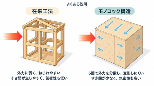 在来工法 モノコック