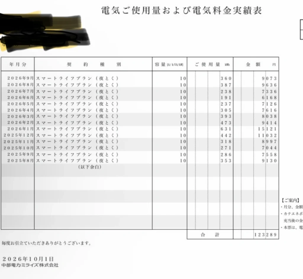 一条工務店 電気代
